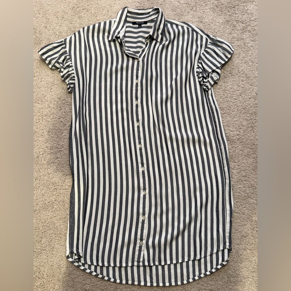 Madewell Striped Shirt Dress